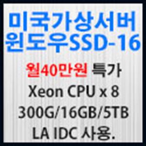 Picture of 미국가상서버 윈도우 SSD-16