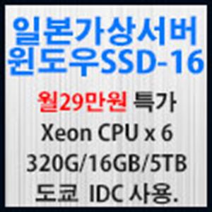 Picture of 일본가상서버 윈도우 SSD-16